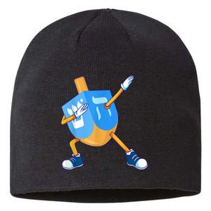 Dabbing Dreidel Happy Hanukkah Dancing Chanukah Girls Sustainable Beanie