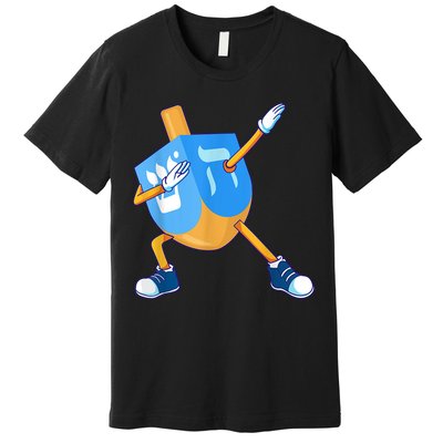Dabbing Dreidel Happy Hanukkah Dancing Chanukah Girls Premium T-Shirt