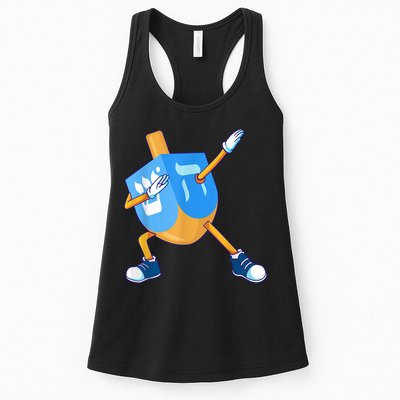 Dabbing Dreidel Happy Hanukkah Dancing Chanukah Girls Womens Tank Top