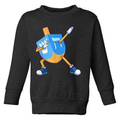 Dabbing Dreidel Happy Hanukkah Dancing Chanukah Girls Toddler Sweatshirt