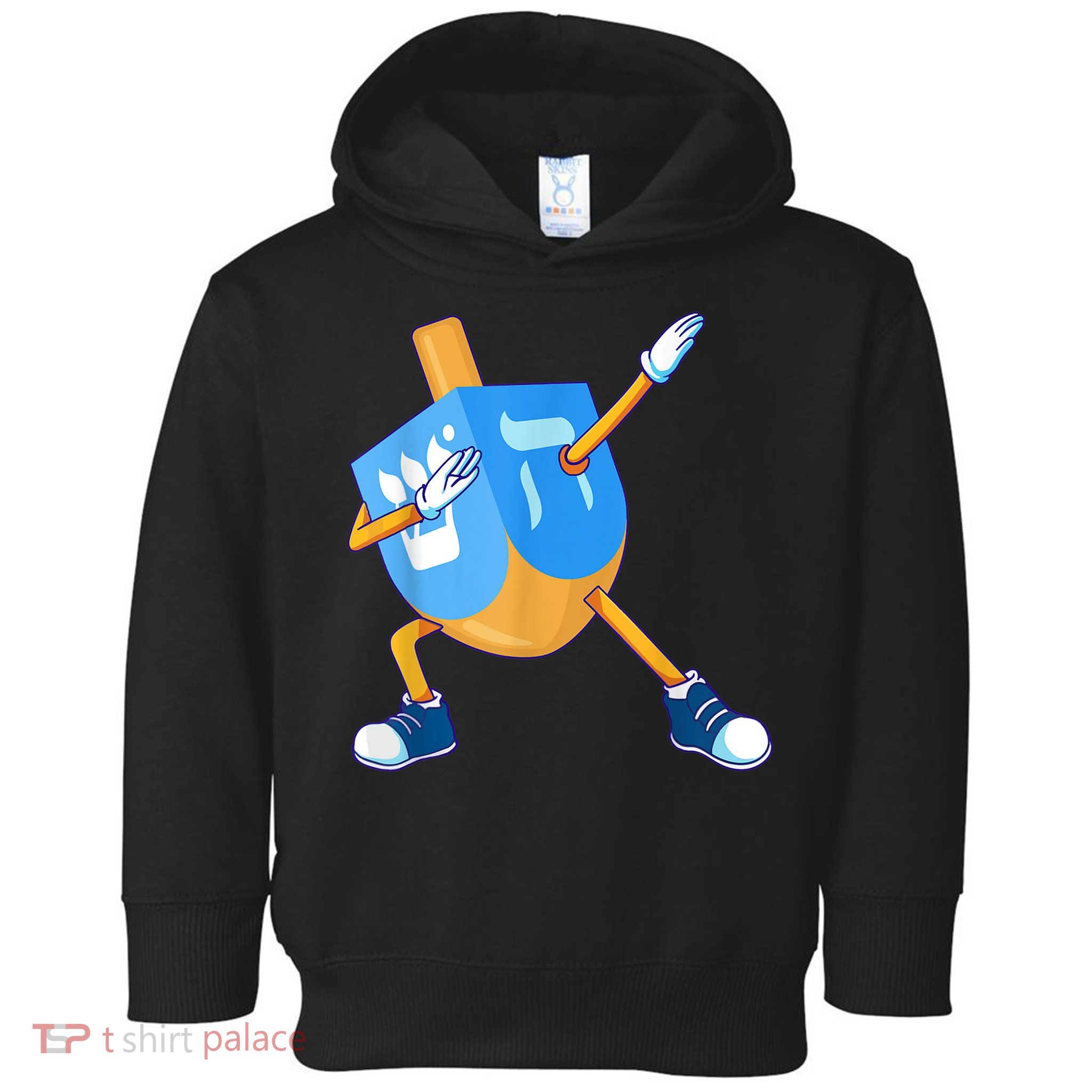 Dabbing Dreidel Happy Hanukkah Dancing Chanukah Girls Toddler Hoodie