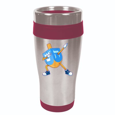 Dabbing Dreidel Happy Hanukkah Dancing Chanukah Girls 16oz Travel Tumbler