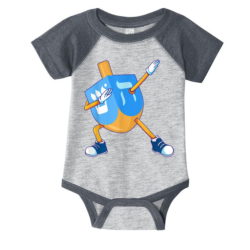 Dabbing Dreidel Happy Hanukkah Dancing Chanukah Girls Infant Baby Jersey Bodysuit