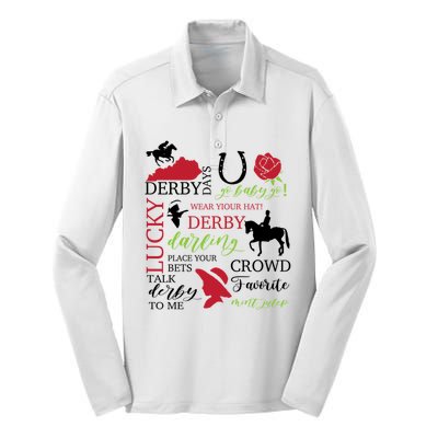 Derby Day Horse Kentucky This Is My Derby Day Dress,Kentucky Derby Silk Touch Performance Long Sleeve Polo