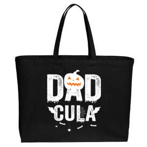 Dadcula Dad Halloween Gift Cotton Canvas Jumbo Tote