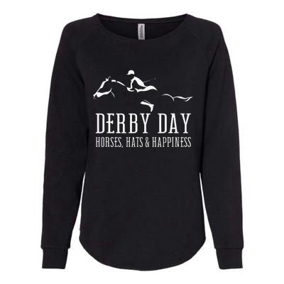 Derby Day Horse Silks And Hats Jockey Kentucky Horse Racing Womens California Wash Sweatshirt