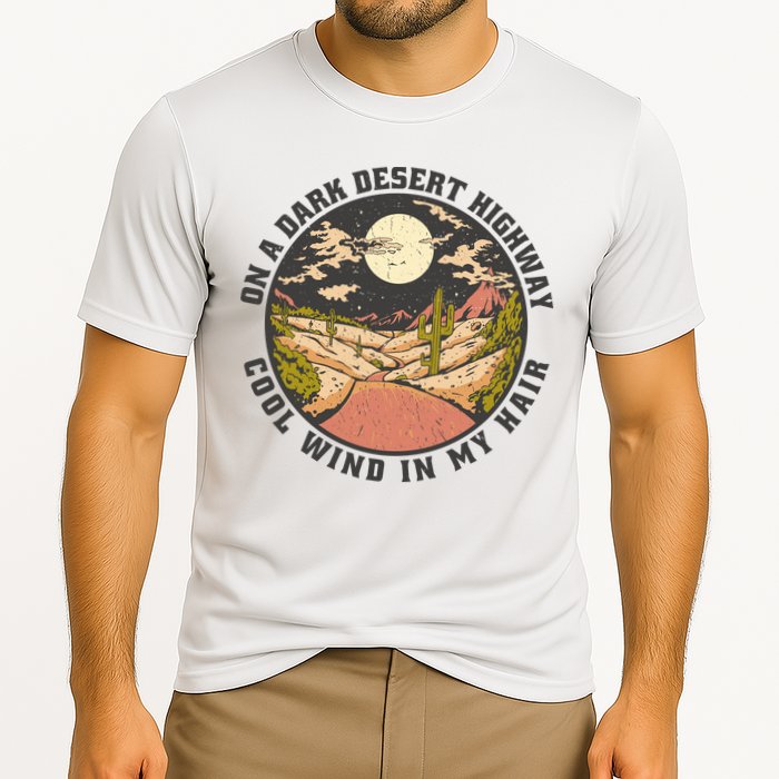 Dark Desert Highway Wind In My Hair Performance Shirt