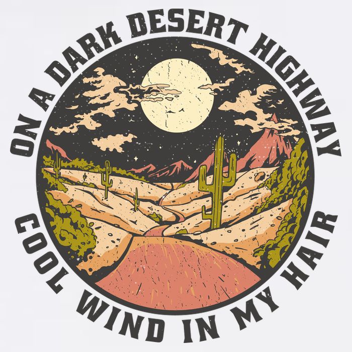 Dark Desert Highway Wind In My Hair Performance Shirt