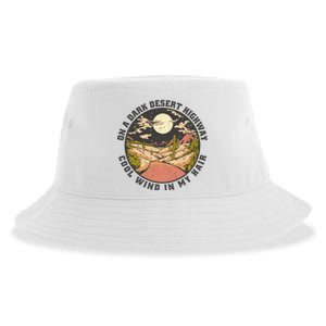 Dark Desert Highway Wind In My Hair Sustainable Bucket Hat