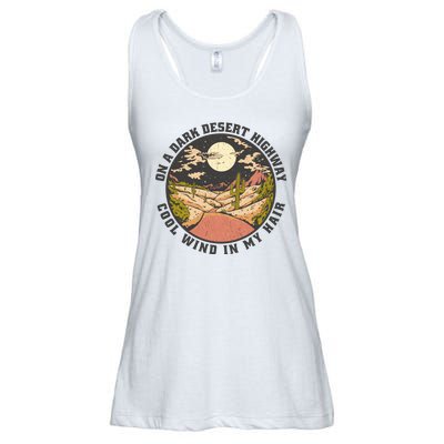 Dark Desert Highway Wind In My Hair Ladies Essential Flowy Tank