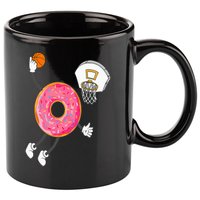 Dunking Donut Hole Food Champ 11oz C Handle Ceramic Mug