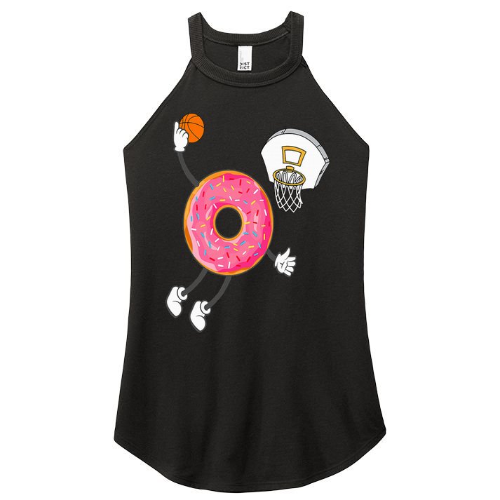 Dunking Donut Hole Food Champ Women's Perfect Tri Rocker Tank