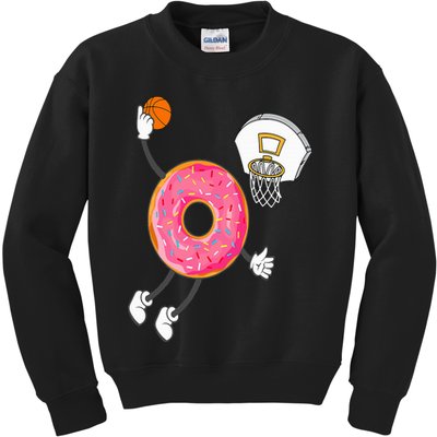 Dunking Donut Hole Food Champ Kids Sweatshirt
