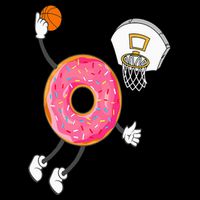 Dunking Donut Hole Food Champ Wool Snapback Cap
