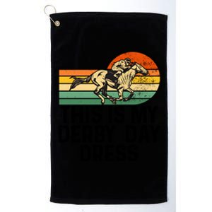 Derby Day Horse Kentucky This Is My Derby Day Dress Great Gift Platinum Collection Golf Towel