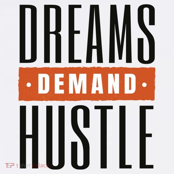 Dreams Demand Hustle Motivational Quote 11oz C Handle Ceramic Mug