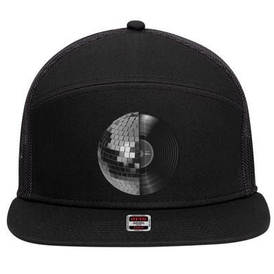 Disco 7 Panel Mesh Trucker Snapback Hat