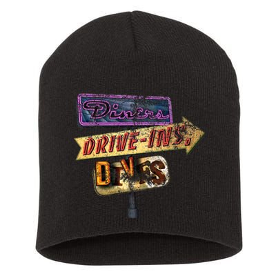 Diners Drive Ins And Dives Short Acrylic Beanie