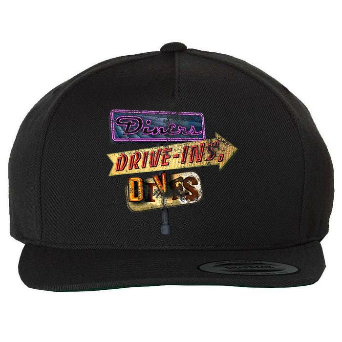 Diners Drive Ins And Dives Wool Snapback Cap