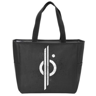 Distressed Zip Tote Bag