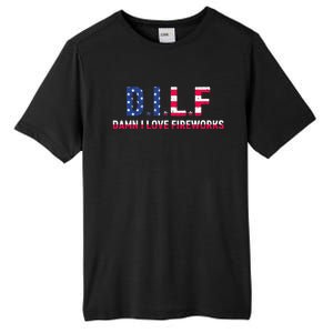 DILF Damn I Love Fireworks Tall Fusion ChromaSoft Performance T-Shirt