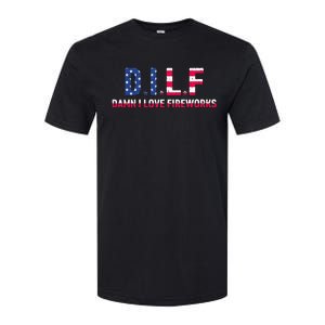 DILF Damn I Love Fireworks Softstyle CVC T-Shirt