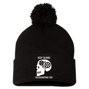 Diagnostic Pom Pom 12in Knit Beanie