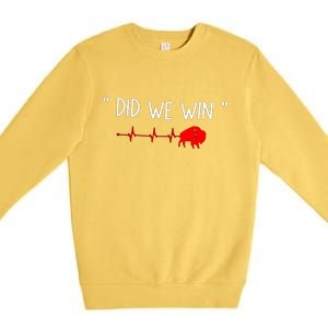 Did.we.win Premium Crewneck Sweatshirt