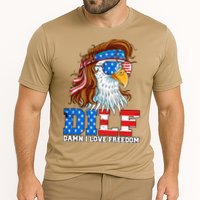 Dilf Damn I Love Freedom Eagle Funny Patriotic 4th Of July Cooling Performance Crew T-Shirt