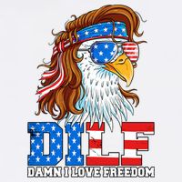 Dilf Damn I Love Freedom Eagle Funny Patriotic 4th Of July Adult Drive Performance Visor