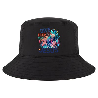 Dive Deep Into Jesus Vbs 2024 Scuba Diving Underwater Cool Comfort Performance Bucket Hat