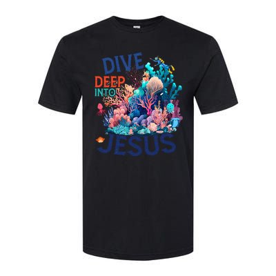 Dive Deep Into Jesus Vbs 2024 Scuba Diving Underwater Softstyle® CVC T-Shirt