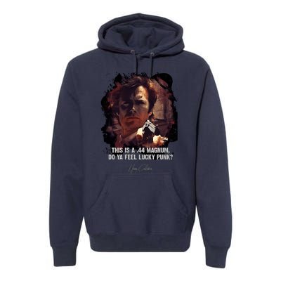 ★Dirtyharry★Doyafeelluckypunk➢Clinteastwoodfamousmoviequote♛ Premium Hoodie