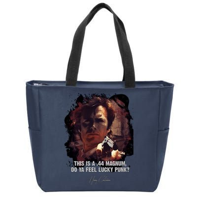 ★Dirtyharry★Doyafeelluckypunk➢Clinteastwoodfamousmoviequote♛ Zip Tote Bag