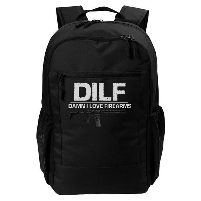 dilf damn i love firearms Daily Commute Backpack