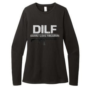 dilf damn i love firearms Womens CVC Long Sleeve Shirt