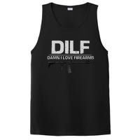 dilf damn i love firearms PosiCharge Competitor Tank