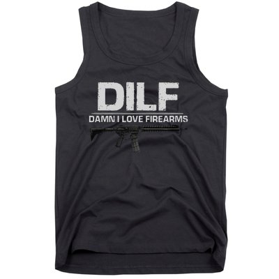 dilf damn i love firearms Tank Top