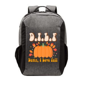 Dilf Damn I Love Fall Funny Pumpkin Autumn Lover Vector Backpack