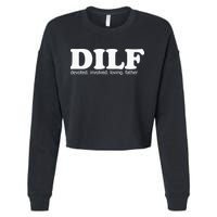Dilf Devoted Involved Loving Father Dad Papa Cropped Pullover Crew