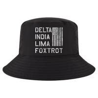 Dilf Dela India Lima Foxro Us Flag American Pario Cool Comfort Performance Bucket Hat