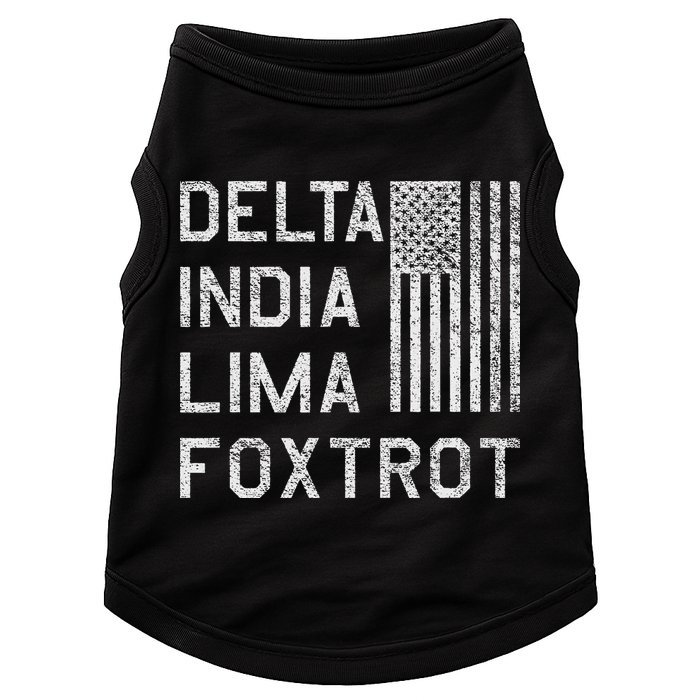 Dilf Dela India Lima Foxro Us Flag American Pario Doggie Tank