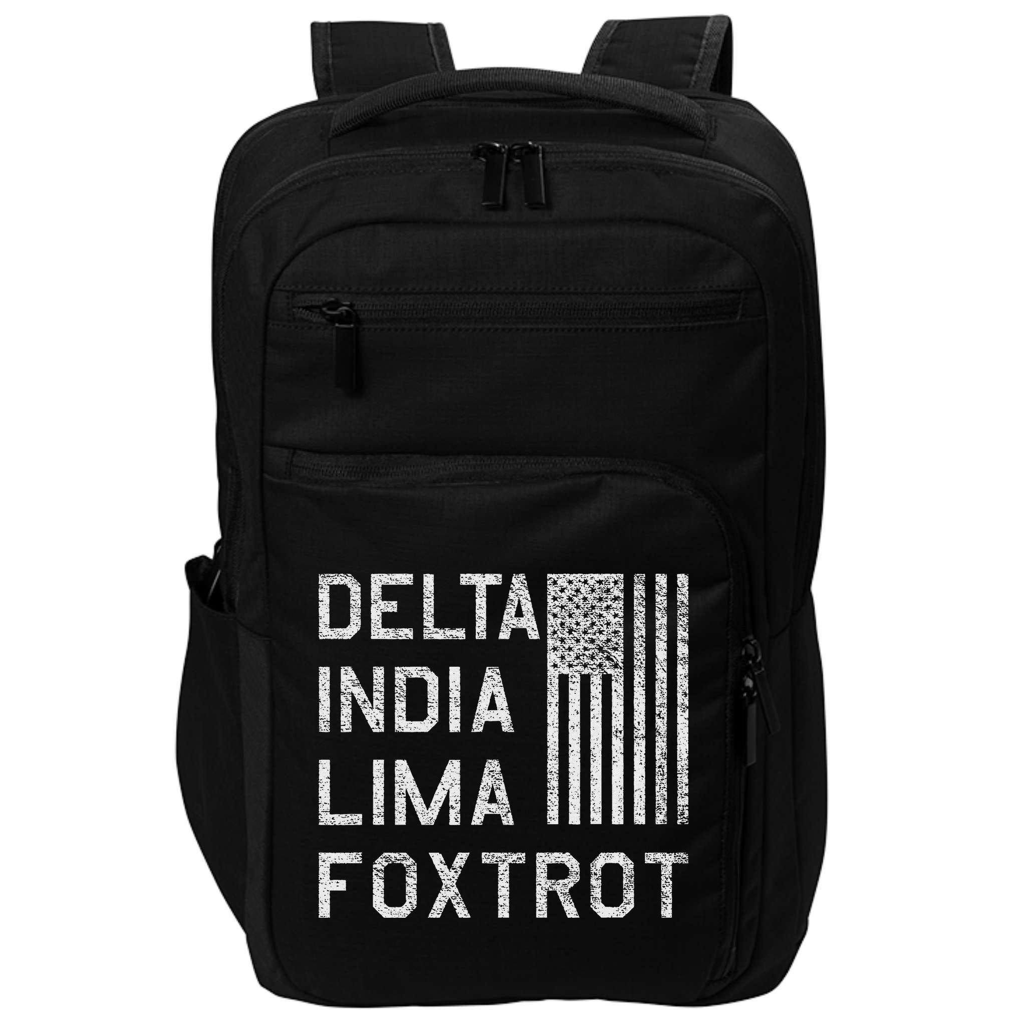 Dilf Dela India Lima Foxro Us Flag American Pario Impact Tech Backpack
