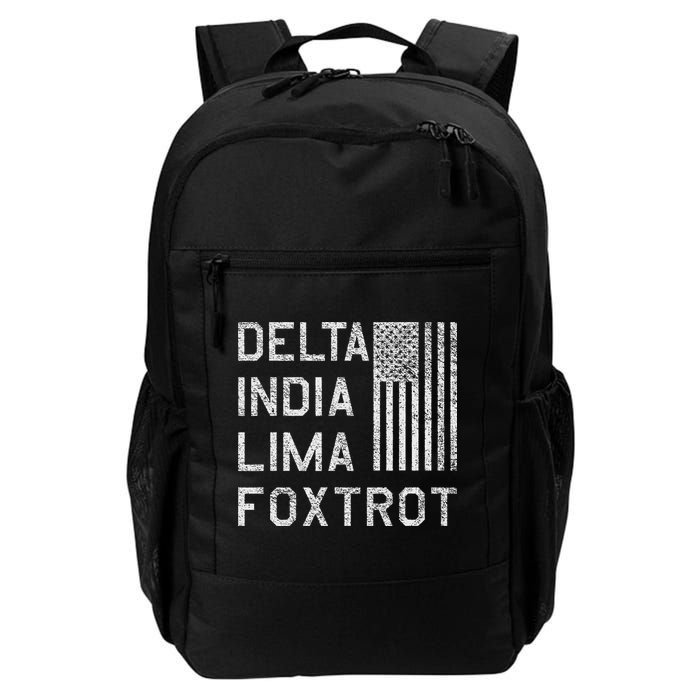 Dilf Dela India Lima Foxro Us Flag American Pario Backpack