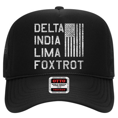 Dilf Dela India Lima Foxro Us Flag American Pario Hat