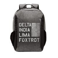 Dilf Dela India Lima Foxro Us Flag American Pario Vector Backpack