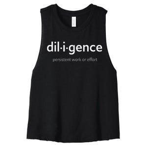 Diligence Women's Racerback Cropped Tank