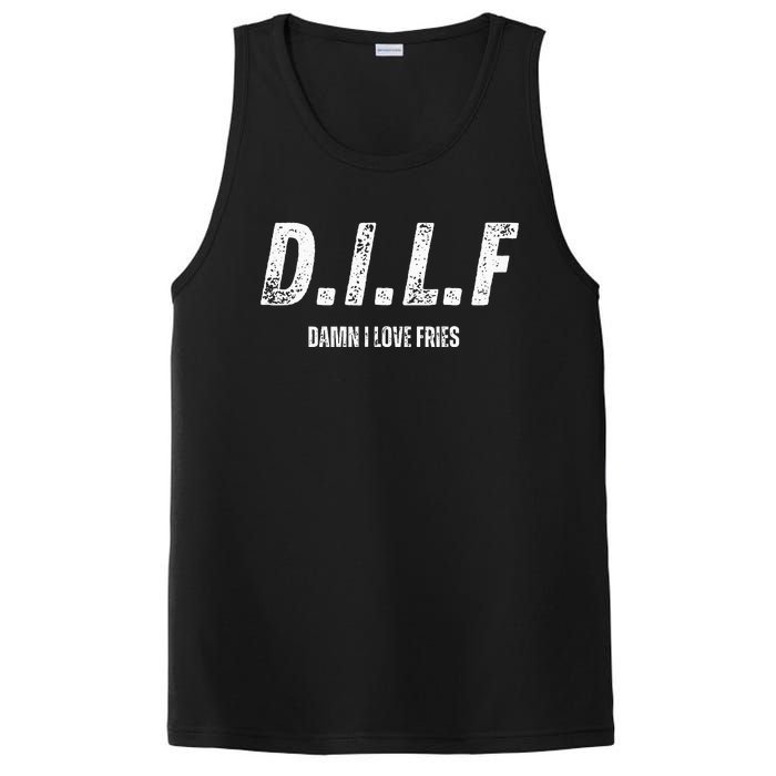 Dilf Damn I Love Fries PosiCharge Competitor Tank