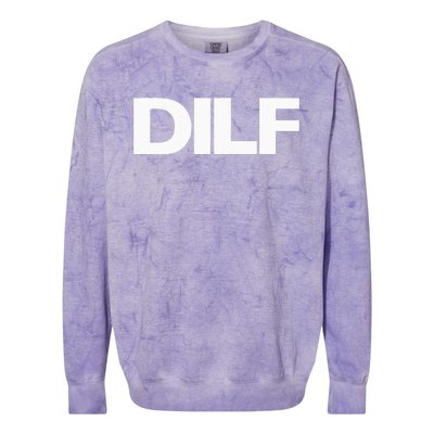 DILF Dad Id Like To Fck Adult Humor Colorblast Crewneck Sweatshirt