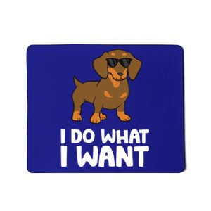 Dachshund Dog I Do What I Want Cute Dachshund Gift Mousepad